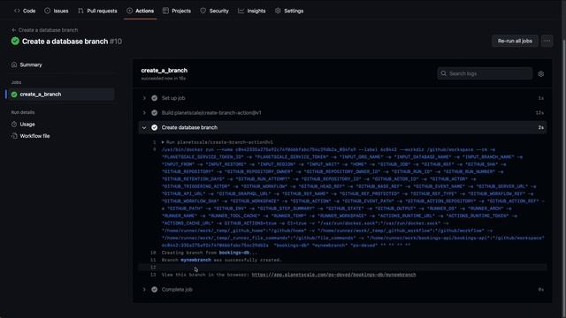 Create a database branch with GitHub Actions смотреть онлайн