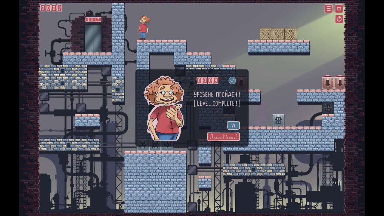 Прошел уровень! ) Это легкий левел, возился очень долго с ним. Игра Побег Альберта (Albert's Escape)