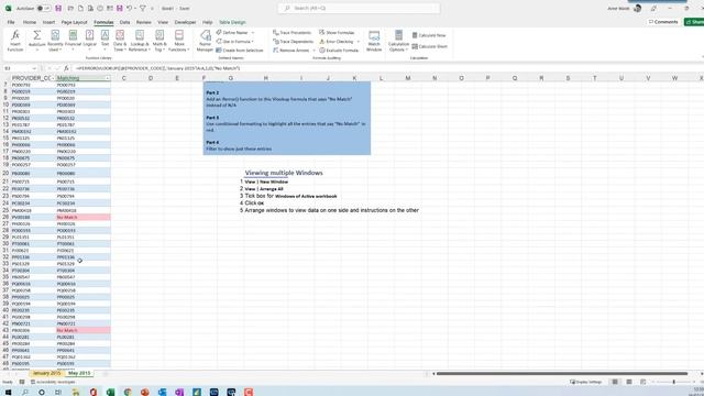 Use Vlookup to compare two lists and identify what is in one and not in the other смотреть онлайн