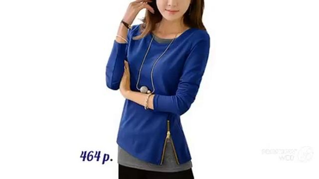 Женская одежда с AliExpress Hilorill Блузка на каждый день для офиса смотреть онлайн