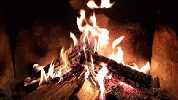 ?Fireplace 4K. Cozy Fireplace Sounds. Relaxing Fireplace with Burning Logs & Fire Sounds