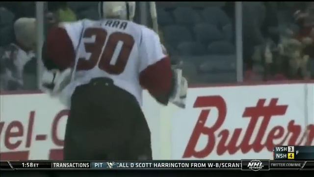 Goalkeeper Reto Berra SCORES a goal and celebrates! смотреть онлайн