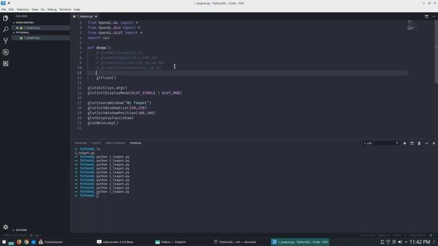 Rendering primitive shapes in pyOpenGL | PART - 3 | Graphics using Python 3 tutorial series смотреть онлайн