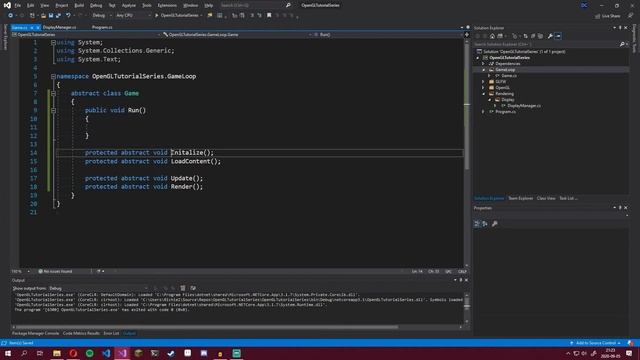 OpenGL (C#) 2D Game Tutorial #1 - Window & Game loop смотреть онлайн