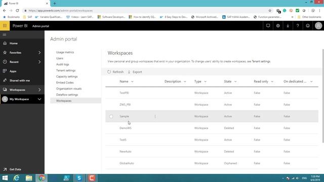 Restore Recover Deleted Power BI Workspace | Power BI Admin Portal | Administration смотреть онлайн