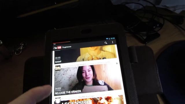 Демонстрация работы приложения YouTube на Nexus 7 смотреть онлайн