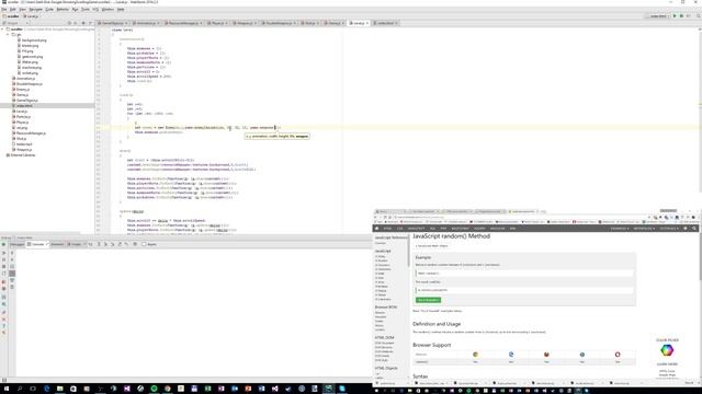 Recording of my programming scrolling shooter game in Javascript for game competition смотреть онлайн