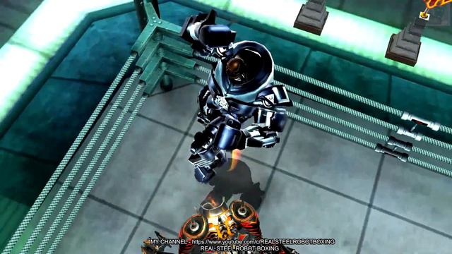 REAL STEEL WRB Juggernaut VS Atom & Noisy Boy & Aquabot & Hollowjack смотреть онлайн