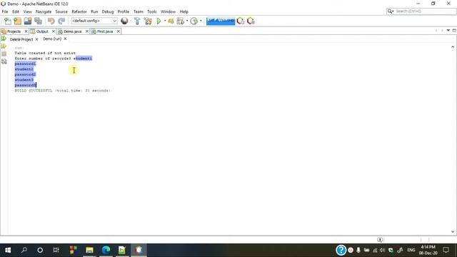 Insert data into the table and retrieve data from table смотреть онлайн