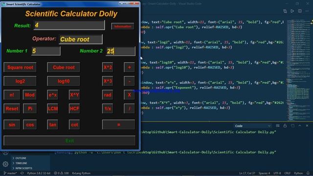Scientific Calculator Made in Python by Tkinter смотреть онлайн