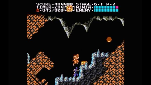 Super Nintendo (Snes) 16-bit Ninja Gaiden 2 part The Dark Sword of Chaos Act 6