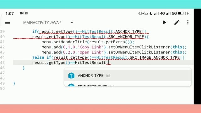 How to set ContextMenu in WebView #codeassist #aide #androidstudio #androidide #appdevelopment смотреть онлайн