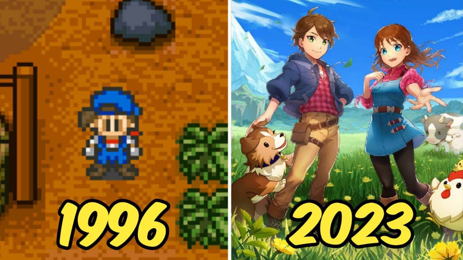 Эволюция серии игр Harvest Moon (1996-2023) смотреть онлайн