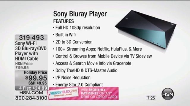 Sony WiFi 3D Bluray/DVD Player with HDMI Cable смотреть онлайн