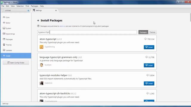 How To Install a Package on Atom Editor | How to Install TypeScript Plugin on Atom смотреть онлайн
