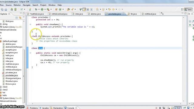 5.Java Access specifiers Protected in Tamil with Example смотреть онлайн