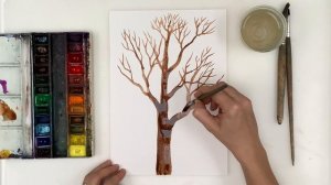 Как нарисовать дерево. Рисуем дерево поэтапно. Дерево урок рисования для самых маленьких.