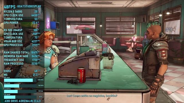NEW TALES FROM THE BORDERLANDS / RYZEN 5 5600G / RX 580 8GB 2048SP / TESTING IN 1080P ULTRA ! смотреть онлайн