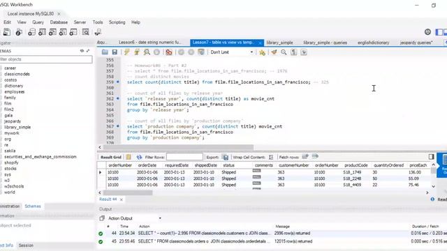 SQL Lesson 7 - Table vs View vs Temp Table, SQL vs NoSQL смотреть онлайн