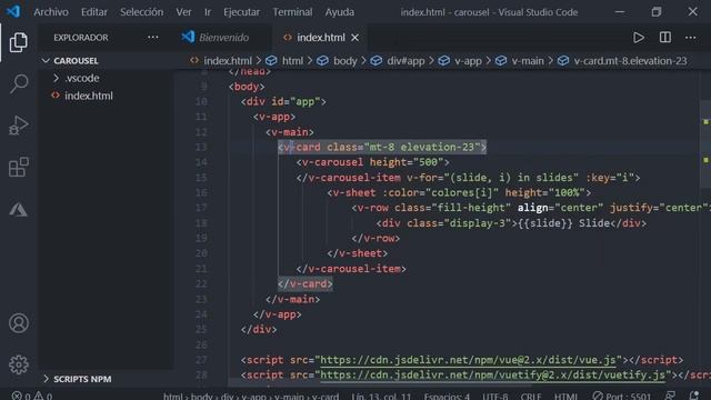 Vuetify - Carousel смотреть онлайн
