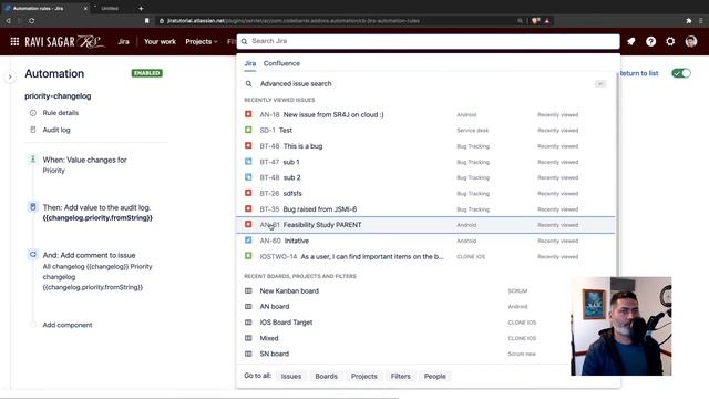 Jira Cloud Automation - Track Priority Change смотреть онлайн