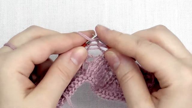 Ажурный узор /Вязание / вязание спицами / ажурный узор спицами / узор спицами на лето /