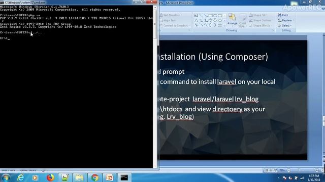 Laravel Installation in Window System Using Composer(Hindi) смотреть онлайн