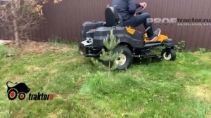 Райдер Cub Cadet xz3 122. Кротовые норы, уклон, разворот..mp4