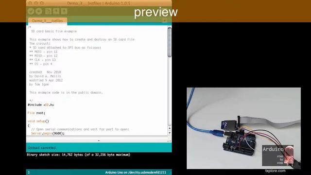 Arduino SbS Preview - SD Cards for logging Part 3 of 3 смотреть онлайн