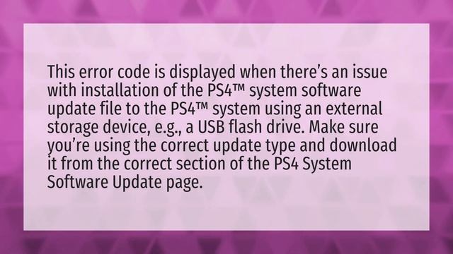 How do I fix error code CE 34788 0 on ps4? смотреть онлайн