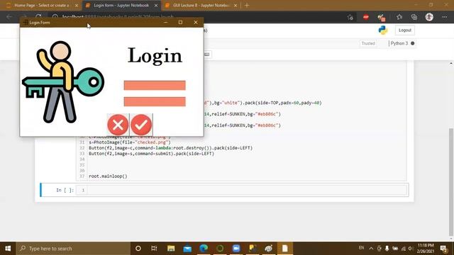 Lecture8 Part2: Create Login Form Using tkinter and SQL Server смотреть онлайн