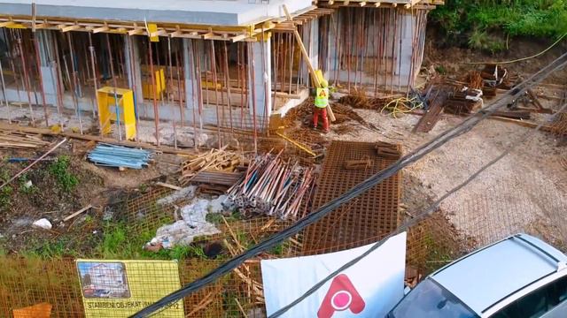 Stage of the apartment building construction Montenegro | Tivat смотреть онлайн