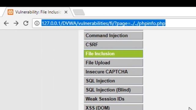 DVWA-File Inclusion(low, medium and high security) смотреть онлайн