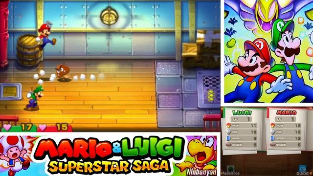 Mario & Luigi: Superstar Saga + Bowser's Minions - 100% Walkthrough Part 1 No Commentary Gameplay смотреть онлайн