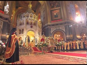 Запись трансляции Пасхальной великой вечерни из Храма Христа Спасителя