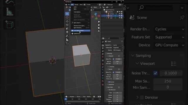 Что если исчезает модель когда добавляю Subdivision #shorts #blender #tips смотреть онлайн