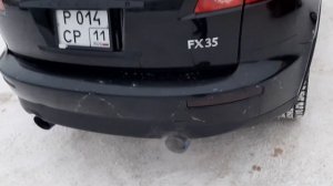Звук выхлопа на infiniti FX35 (invidia серии Gemini Rolled)