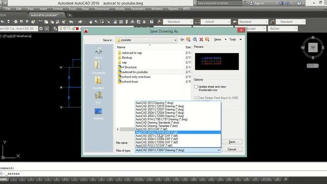 how to import Autocad file to Sap2000 смотреть онлайн