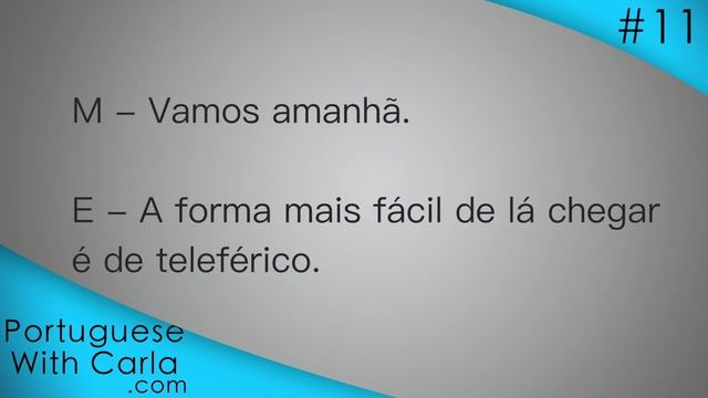 Lesson 11 - Portuguese (Portugal/European) смотреть онлайн