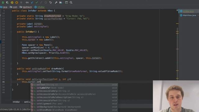 Bottom InfoBar in JavaFX - High Quality Java Code #5 смотреть онлайн