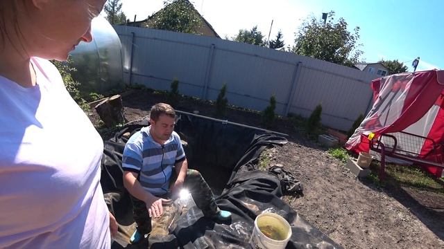 ПРУД ИЗ БУТИЛКАУЧУКОВОЙ МЕМБРАНЫ : ДЕКОРАТИВНЫЙ ПРУДИК смотреть онлайн