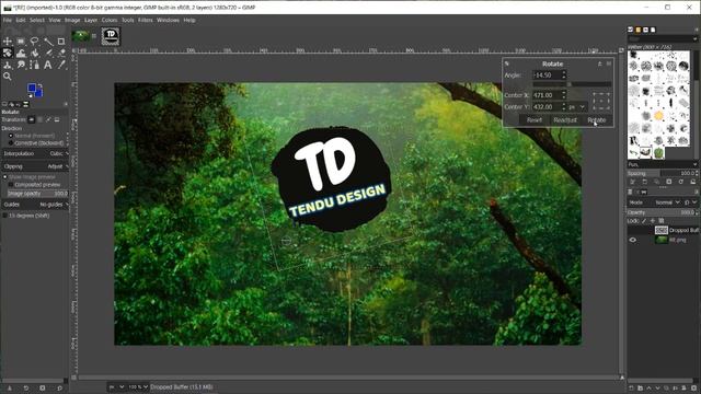 How to ROTATE IMAGE/LOGO in GIMP! GIMP TUTORIALS 2021, смотреть онлайн