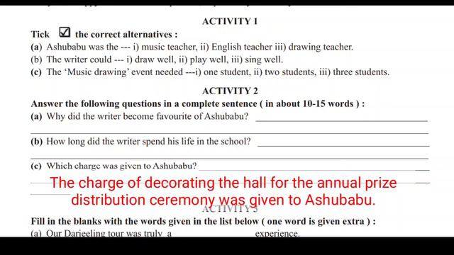 Class V English | Model Activity Task Part 3 Answer | Home Task Answer | Sublime Learning | смотреть онлайн