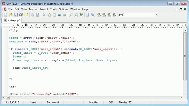 Beginner PHP Tutorial - 53 - Word Censoring Part 2 смотреть онлайн