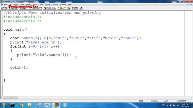 How to Create String Array in C programming смотреть онлайн