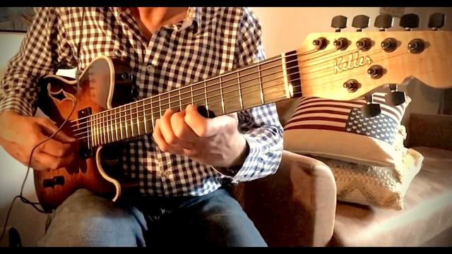I fall in love too easily - Keller 7 string jazz guitar - benedetto B7 humbucking position смотреть онлайн