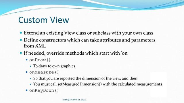 DE6412 Android Programming 13 - Custom View смотреть онлайн