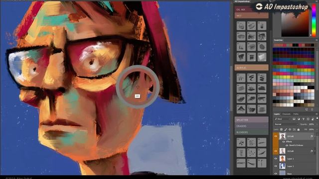 AD Impastoshop - Photoshop Palette Knife Portrait смотреть онлайн