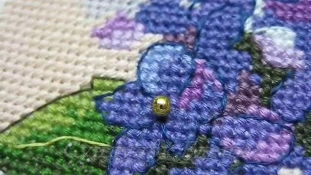 Вышивка Гортензия в цвету-пришиваем бисер - как и чем? Dimensions 6959 смотреть онлайн