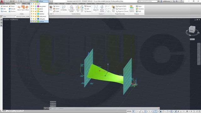 Bicycle saddle - Fahrradsattel - Autocad 2019 Training - Surfaces смотреть онлайн